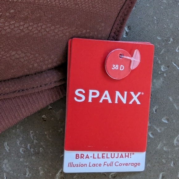SPANX‎ Bra-llelujah Back Smoothing Front-Close Bra Brown 38D NWT - Picture 10 of 10